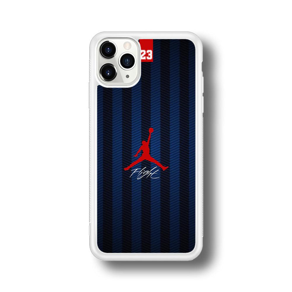 Air Jordan Deep Blue Art Line iPhone 11 Pro Case-Oxvistore