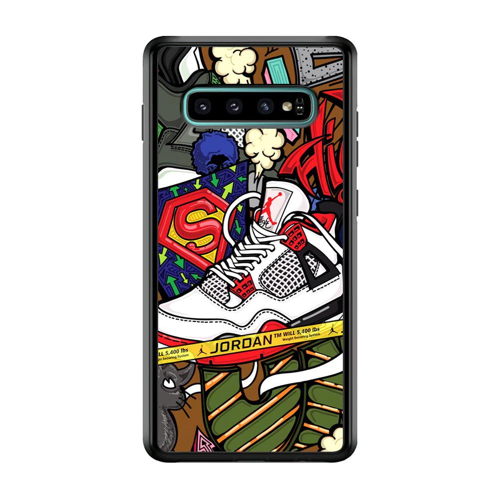 Air Jordan Doodle Board Samsung Galaxy S10 Plus Case-Oxvistore