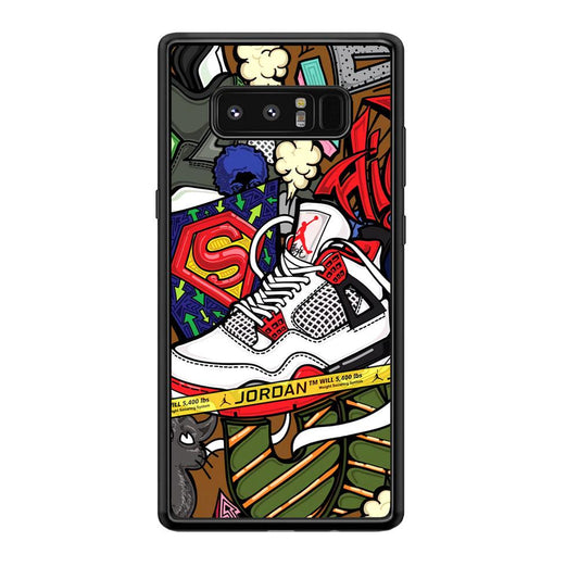 Air Jordan Doodle Board Samsung Galaxy Note 8 Case-Oxvistore