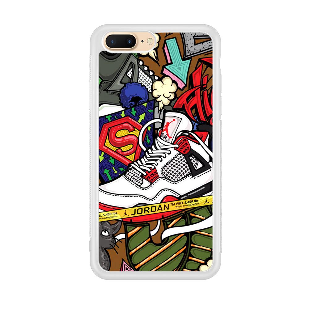 Air Jordan Doodle Board iPhone 8 plus Case-Oxvistore