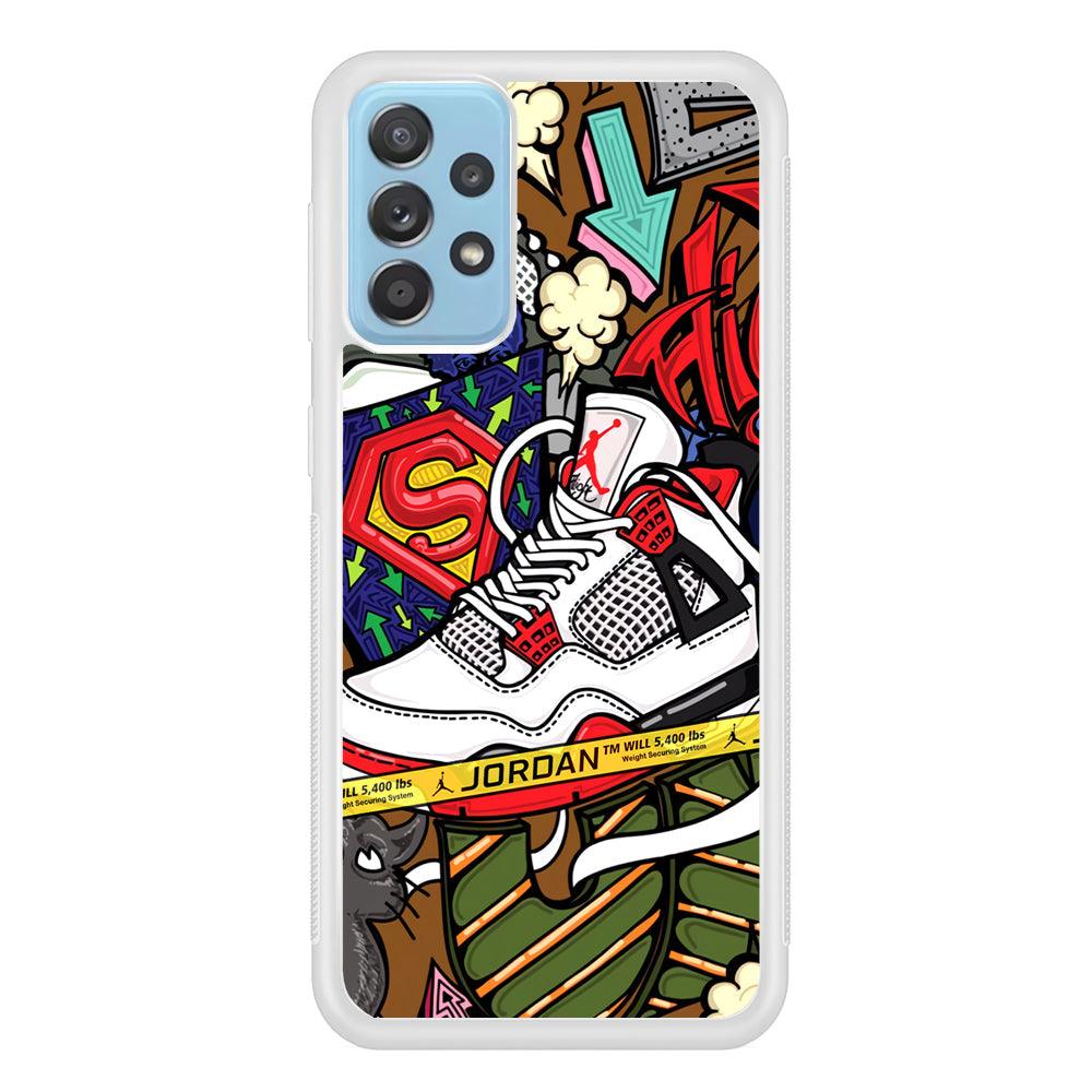 Air Jordan Doodle Board Samsung Galaxy A52 Case-Oxvistore