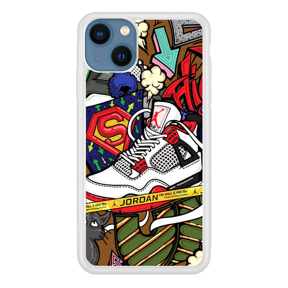 Air Jordan Doodle Board iPhone 13 Case-Oxvistore