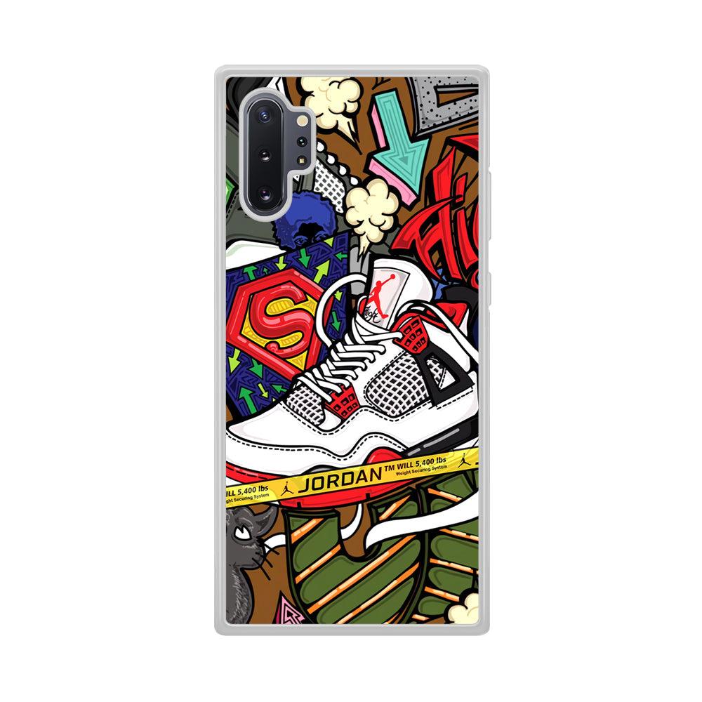 Air Jordan Doodle Board Samsung Galaxy Note 10 Plus Case-Oxvistore