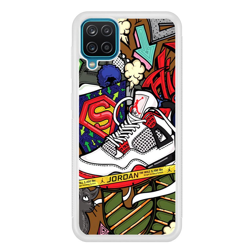 Air Jordan Doodle Board Samsung Galaxy A12 Case-Oxvistore