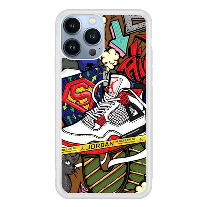 Air Jordan Doodle Board iPhone 15 Pro Max Case-Oxvistore