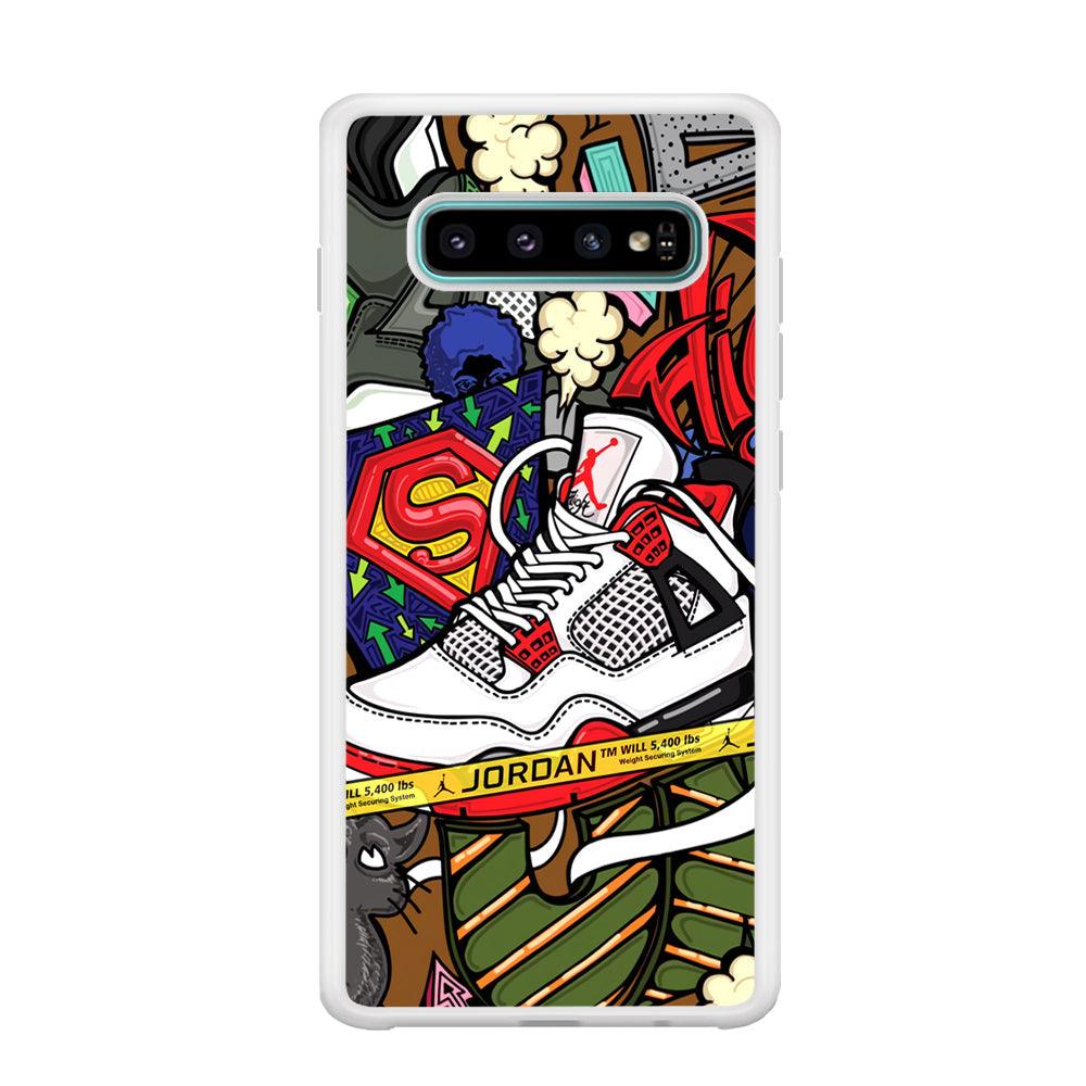 Air Jordan Doodle Board Samsung Galaxy S10 Case-Oxvistore