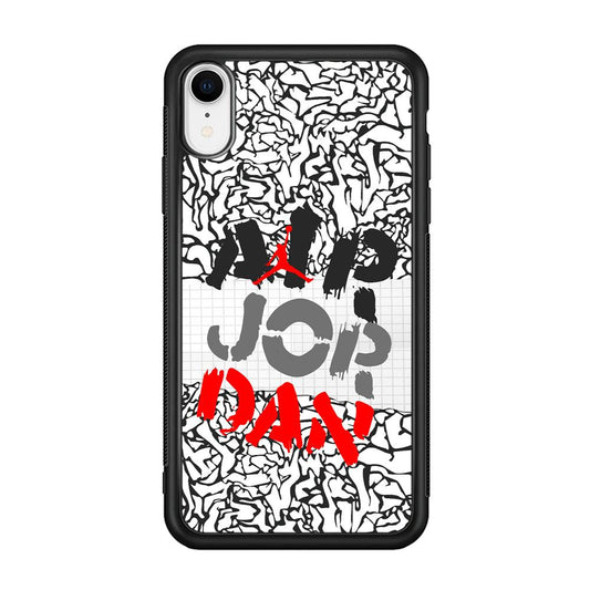 Air Jordan Drop The Paintbrush iPhone XR Case-Rubber Black (2D Case)-Oxvistore