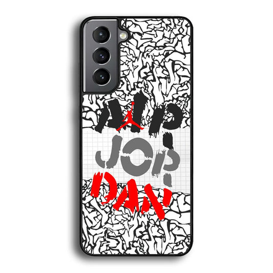 Air Jordan Drop The Paintbrush Samsung Galaxy S22 Case-Rubber Black (2D Case)-Oxvistore