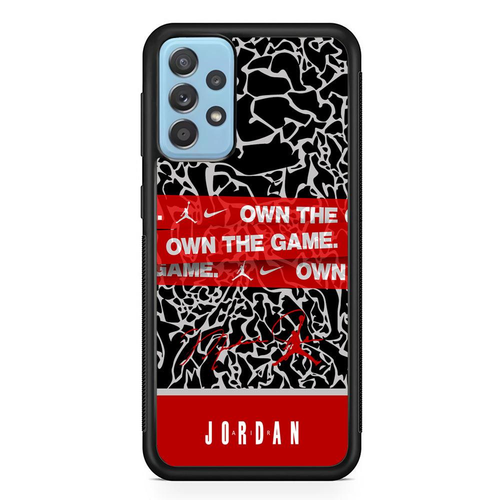 Air Jordan Element of The Game Samsung Galaxy A72 Case-Rubber Black (2D Case)-Oxvistore