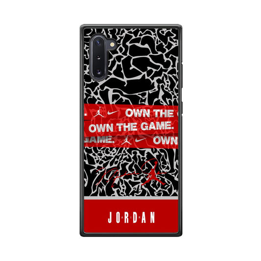 Air Jordan Element of The Game Samsung Galaxy Note 10 Case-Rubber Black (2D Case)-Oxvistore
