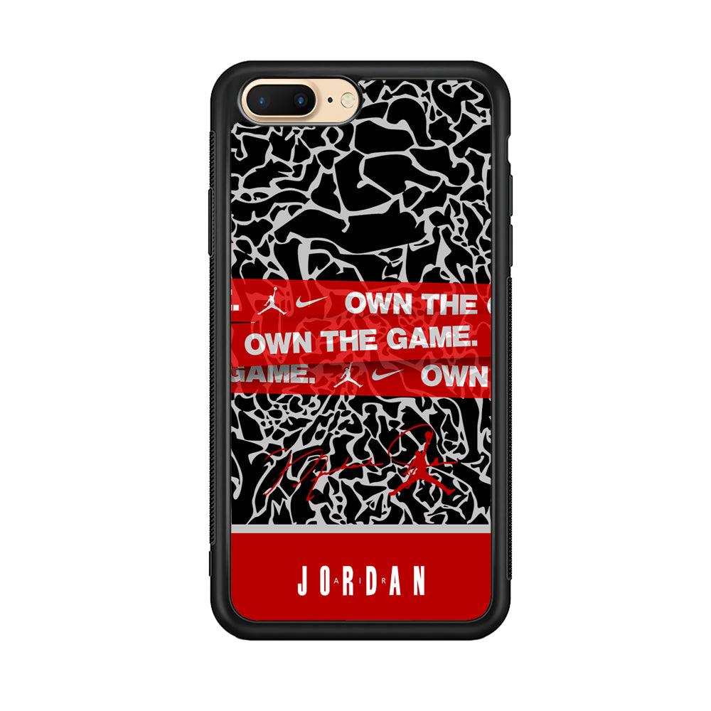 Air Jordan Element of The Game iPhone 7 plus Case-Rubber Black (2D Case)-Oxvistore