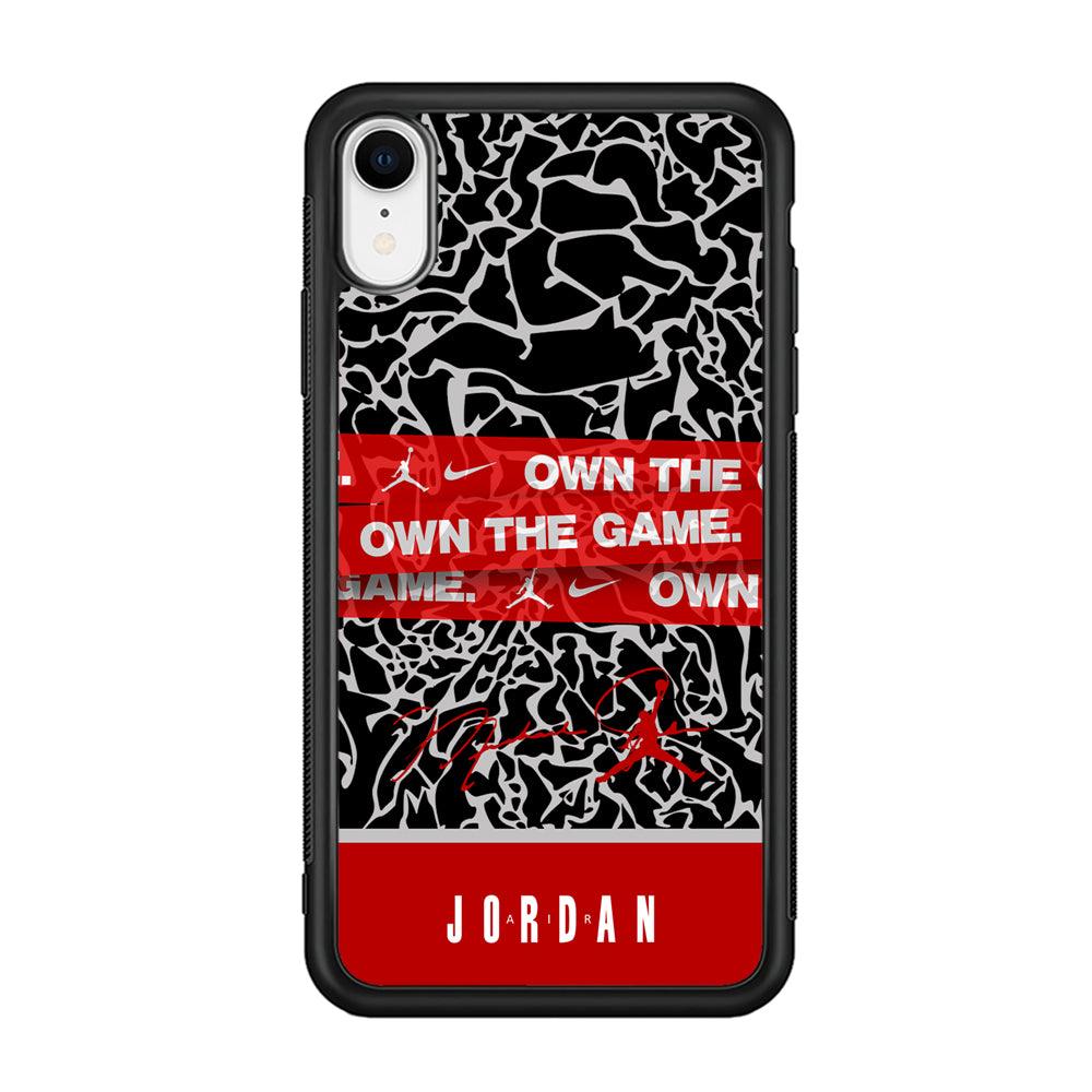 Air Jordan Element of The Game iPhone XR Case-Rubber Black (2D Case)-Oxvistore