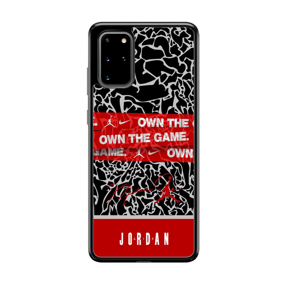 Air Jordan Element of The Game Samsung Galaxy S20 Plus Case-Rubber Black (2D Case)-Oxvistore