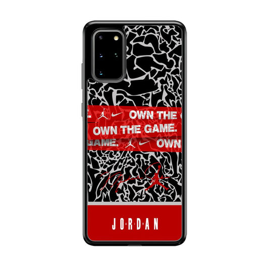 Air Jordan Element of The Game Samsung Galaxy S20 Plus Case-Rubber Black (2D Case)-Oxvistore