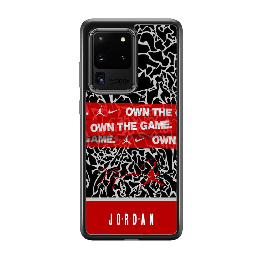 Air Jordan Element of The Game Samsung Galaxy S20 Ultra Case-Rubber Black (2D Case)-Oxvistore