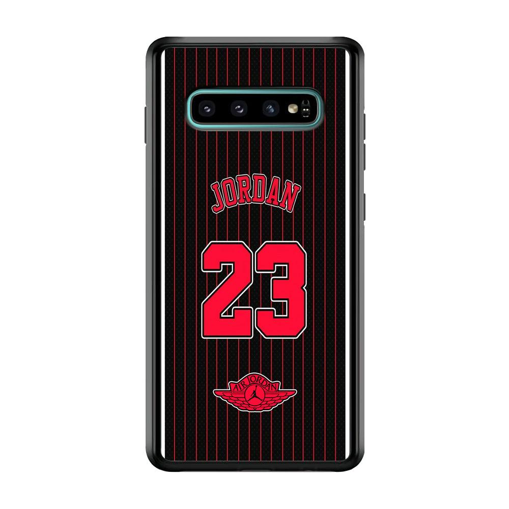 Air Jordan Emblem on Jersey Samsung Galaxy S10 Plus Case-Oxvistore