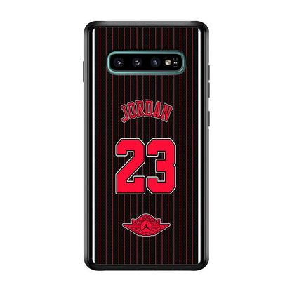 Air Jordan Emblem on Jersey Samsung Galaxy S10 Plus Case-Oxvistore