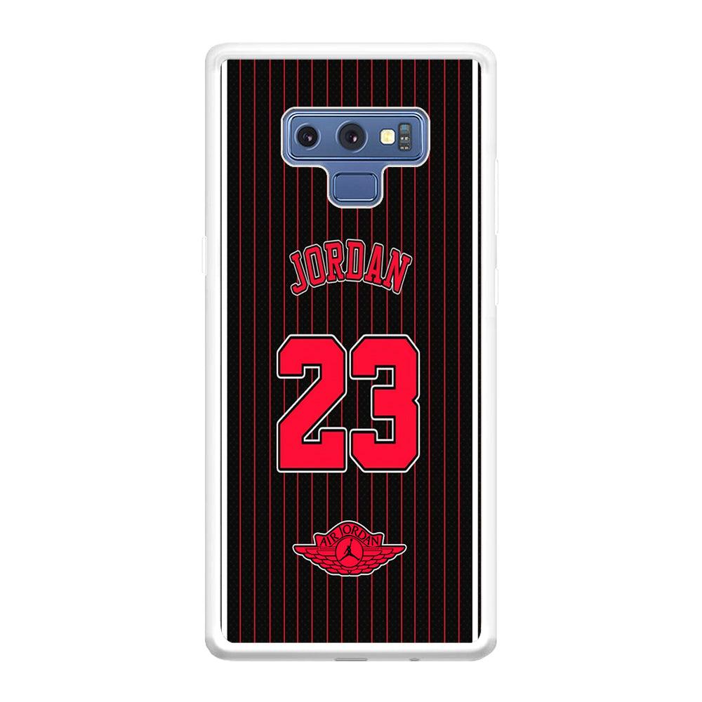 Air Jordan Emblem on Jersey Samsung Galaxy Note 9 Case-Oxvistore