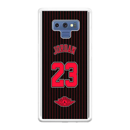 Air Jordan Emblem on Jersey Samsung Galaxy Note 9 Case-Oxvistore