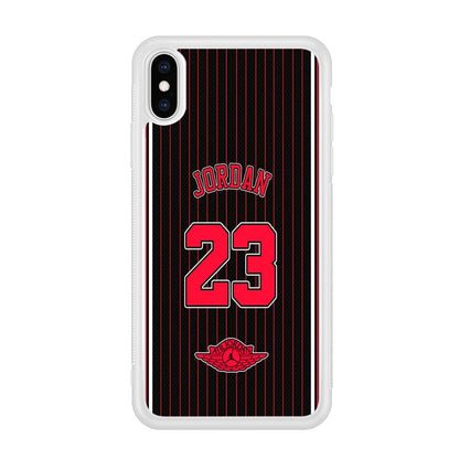 Air Jordan Emblem on Jersey iPhone X Case-Oxvistore