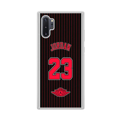 Air Jordan Emblem on Jersey Samsung Galaxy Note 10 Plus Case-Oxvistore