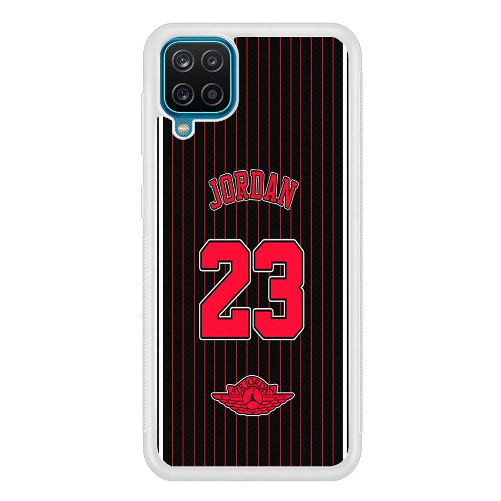 Air Jordan Emblem on Jersey Samsung Galaxy A12 Case-Oxvistore