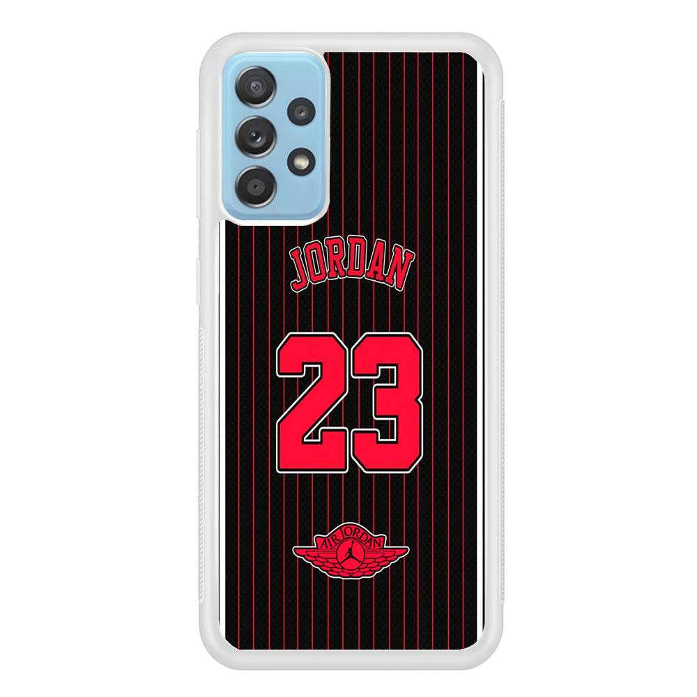 Air Jordan Emblem on Jersey Samsung Galaxy A52 Case-Oxvistore