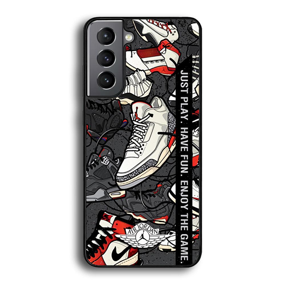 Air Jordan Enjoy The Game Samsung Galaxy S23 Plus Case-Rubber Black (2D Case)-Oxvistore