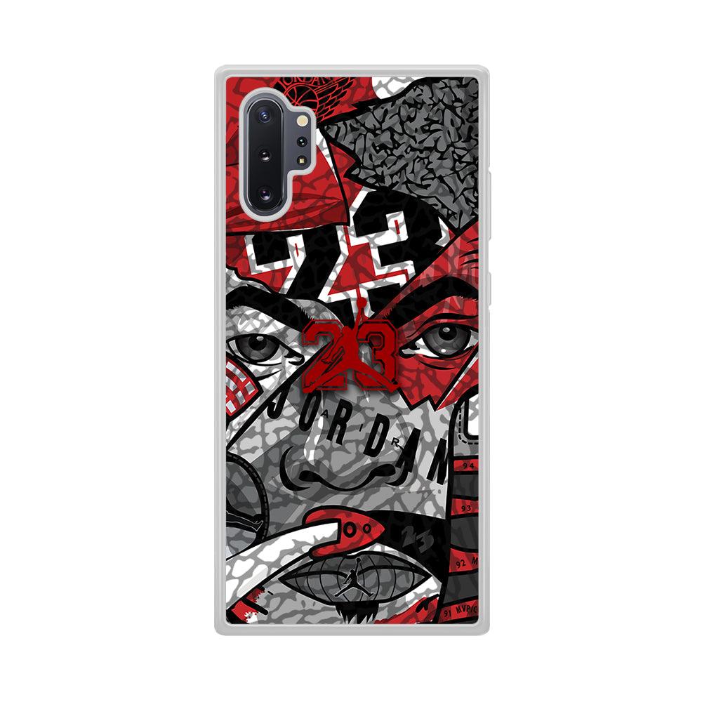 Air Jordan Face Without Mask Samsung Galaxy Note 10 Plus Case-Oxvistore