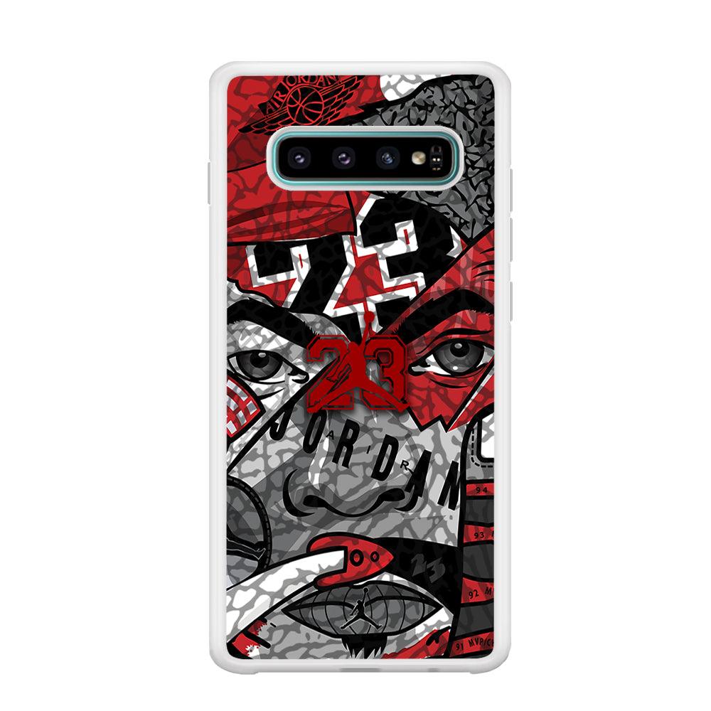 Air Jordan Face Without Mask Samsung Galaxy S10 Case-Oxvistore