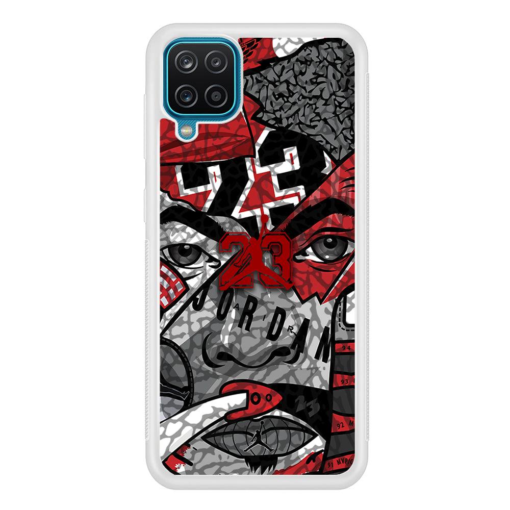 Air Jordan Face Without Mask Samsung Galaxy A12 Case-Oxvistore