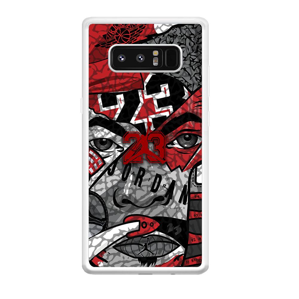 Air Jordan Face Without Mask Samsung Galaxy Note 8 Case-Oxvistore