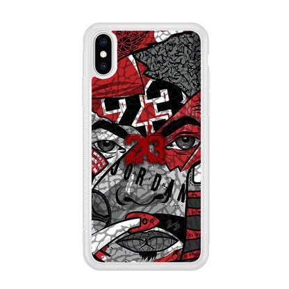 Air Jordan Face Without Mask iPhone X Case-Oxvistore