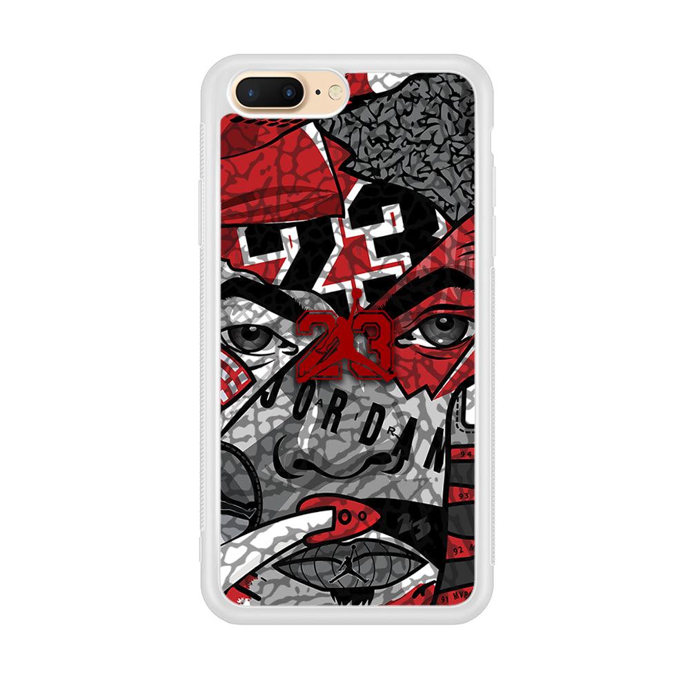 Air Jordan Face Without Mask iPhone 8 plus Case-Oxvistore