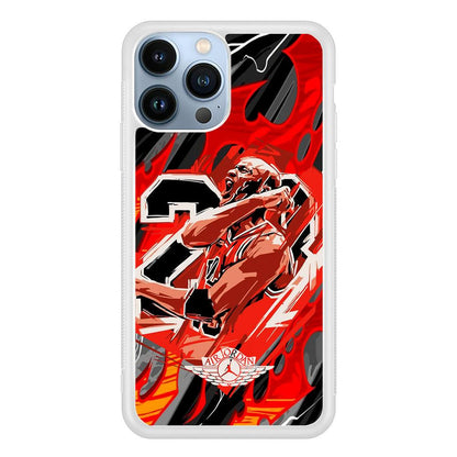 Air Jordan Flaming Spirit iPhone 15 Pro Max Case-Oxvistore