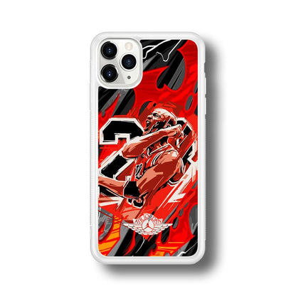 Air Jordan Flaming Spirit iPhone 11 Pro Case-Oxvistore