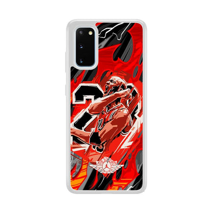 Air Jordan Flaming Spirit Samsung Galaxy S20 Case-Oxvistore