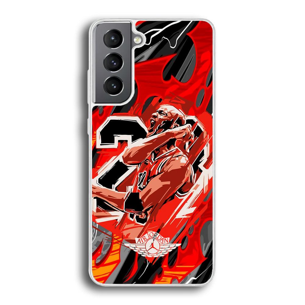 Air Jordan Flaming Spirit Samsung Galaxy S21 Case-Oxvistore