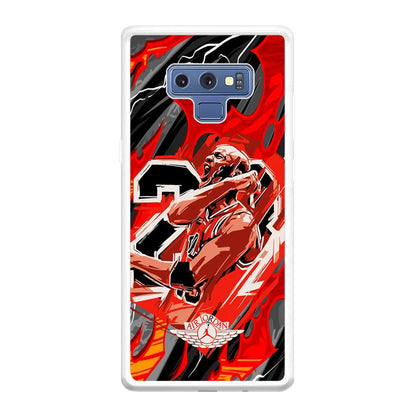 Air Jordan Flaming Spirit Samsung Galaxy Note 9 Case-Oxvistore