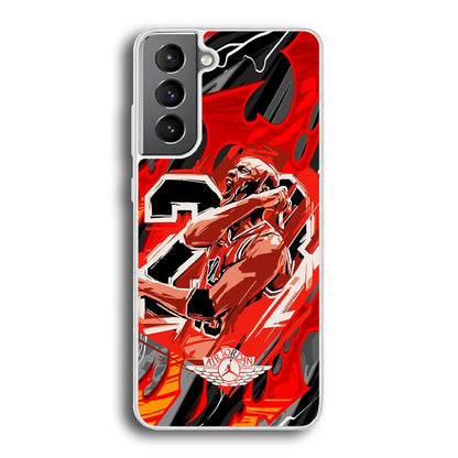 Air Jordan Flaming Spirit Samsung Galaxy S21 Plus Case-Oxvistore