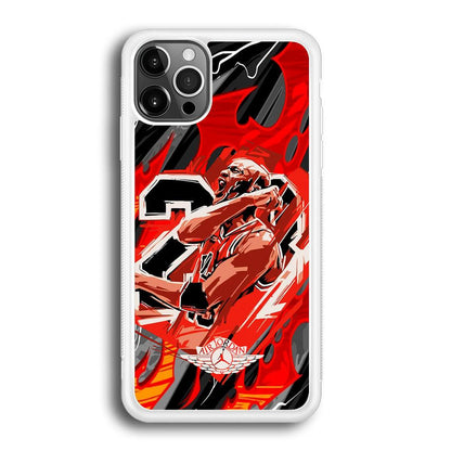 Air Jordan Flaming Spirit iPhone 12 Pro Max Case-Oxvistore