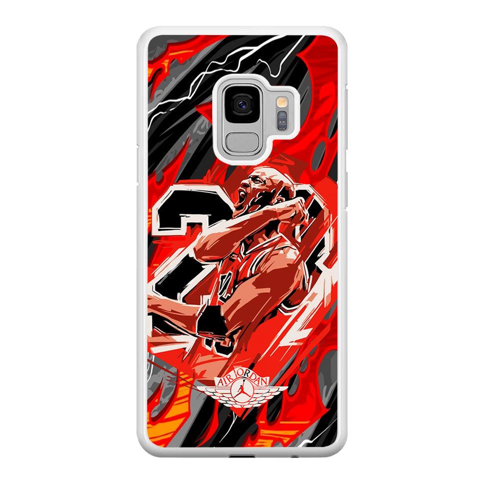 Air Jordan Flaming Spirit Samsung Galaxy S9 Case-Oxvistore