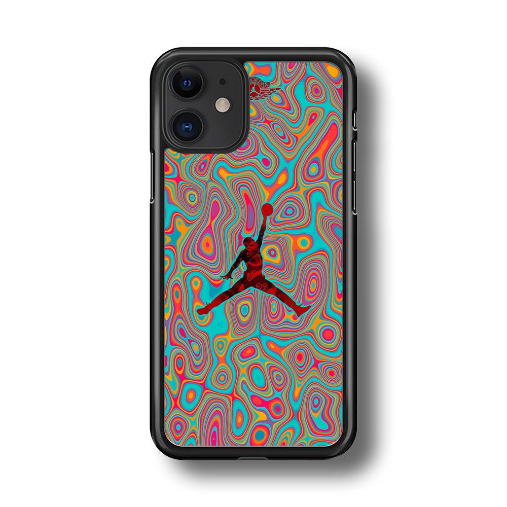 Air Jordan Flux of Balance iPhone 11 Case-Rubber Black (2D Case)-Oxvistore