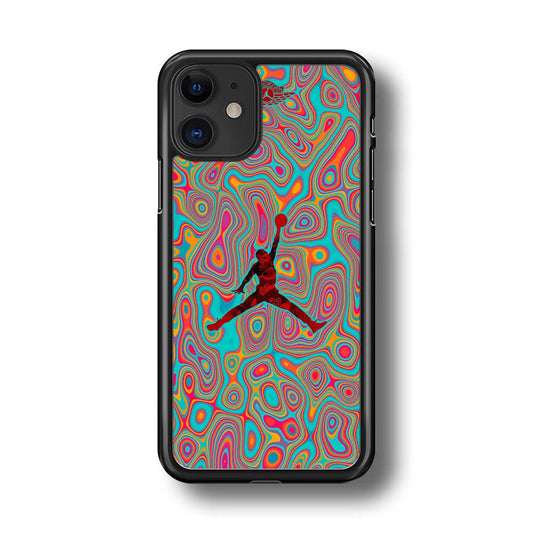 Air Jordan Flux of Balance iPhone 11 Case-Rubber Black (2D Case)-Oxvistore
