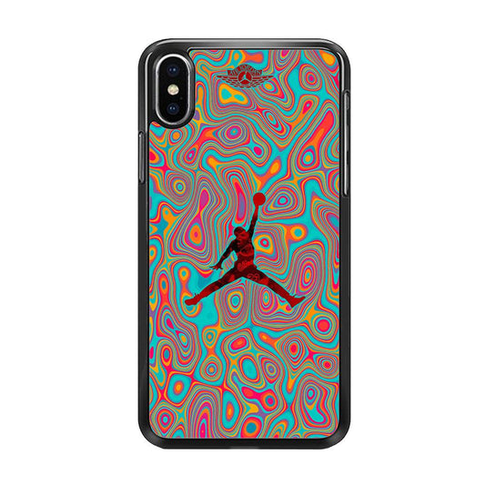 Air Jordan Flux of Balance iPhone XS MAX Case-Rubber Black (2D Case)-Oxvistore