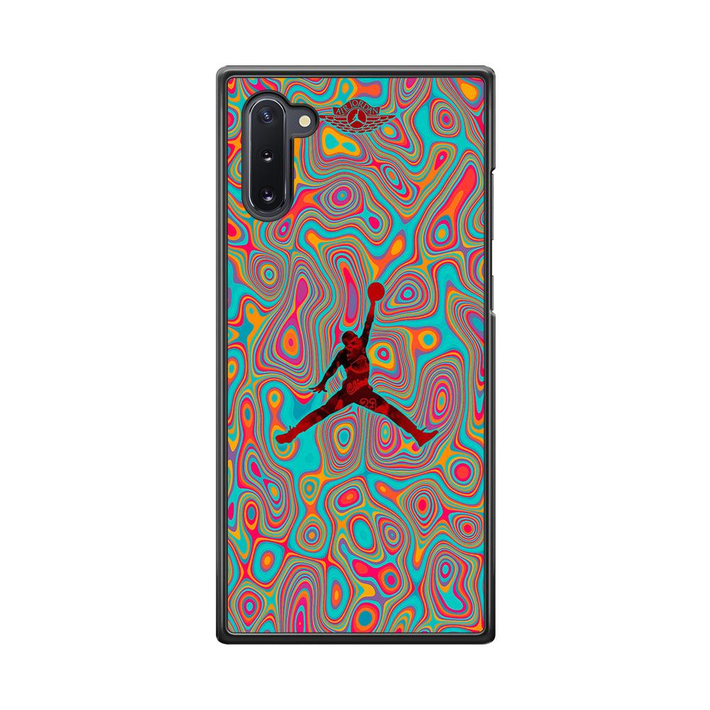 Air Jordan Flux of Balance Samsung Galaxy Note 10 Case-Rubber Black (2D Case)-Oxvistore