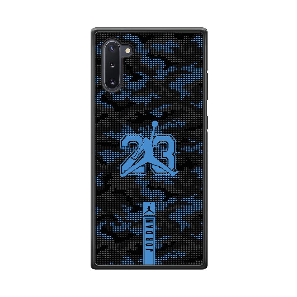 Air Jordan Freckles of Camouflage Samsung Galaxy Note 10 Case-Rubber Black (2D Case)-Oxvistore