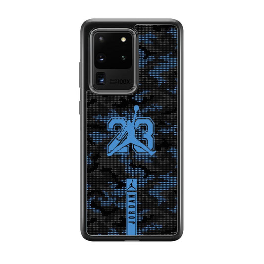 Air Jordan Freckles of Camouflage Samsung Galaxy S20 Ultra Case-Rubber Black (2D Case)-Oxvistore