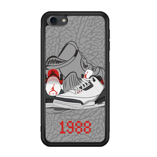 Air Jordan From The Past iPod Touch 6 Case-Rubber Black (2D Case)-Oxvistore