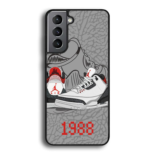 Air Jordan From The Past Samsung Galaxy S23 Plus Case-Rubber Black (2D Case)-Oxvistore